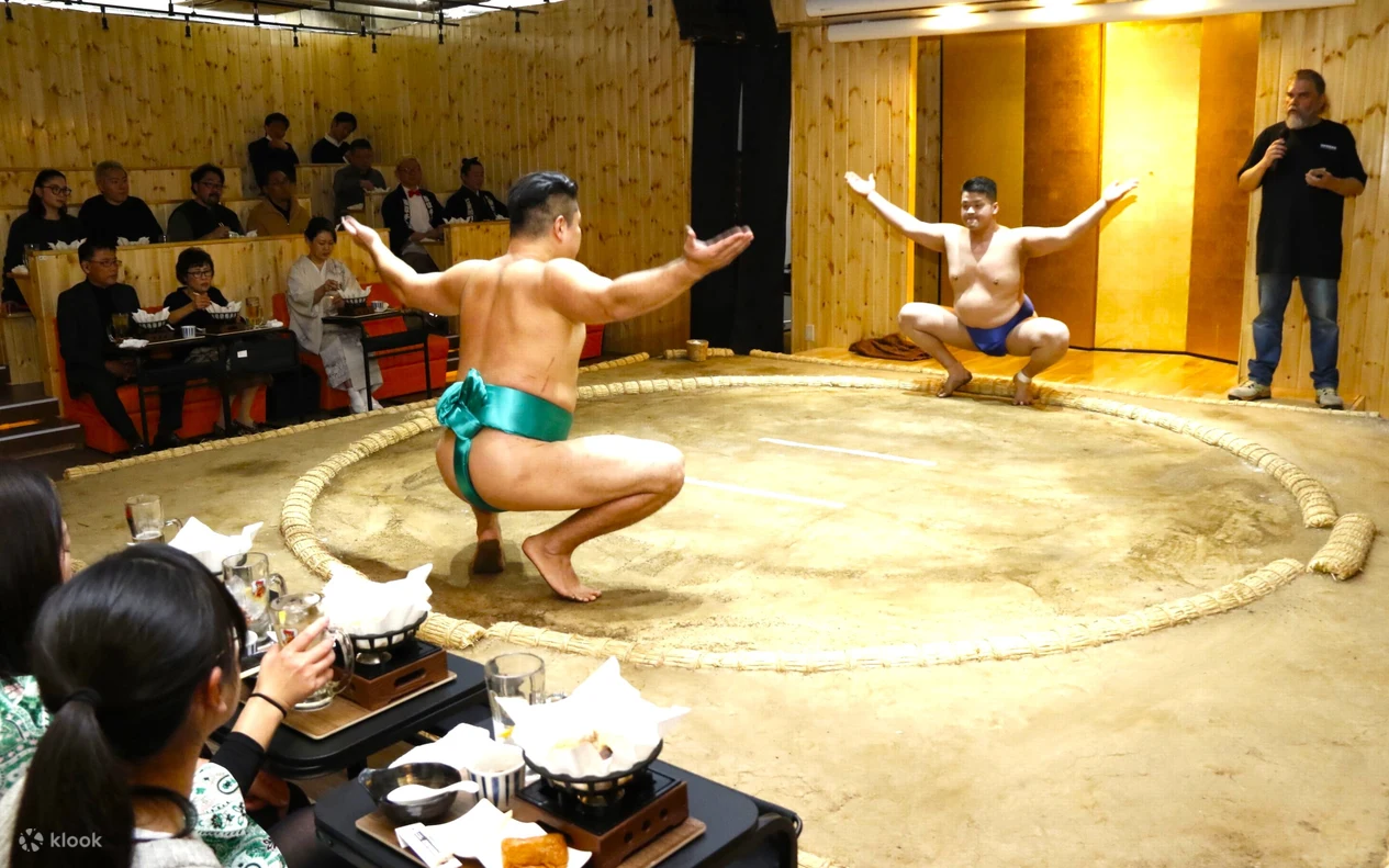 Asakusa Sumo Club Sumo Show Admission with Chankonabe in Tokyo